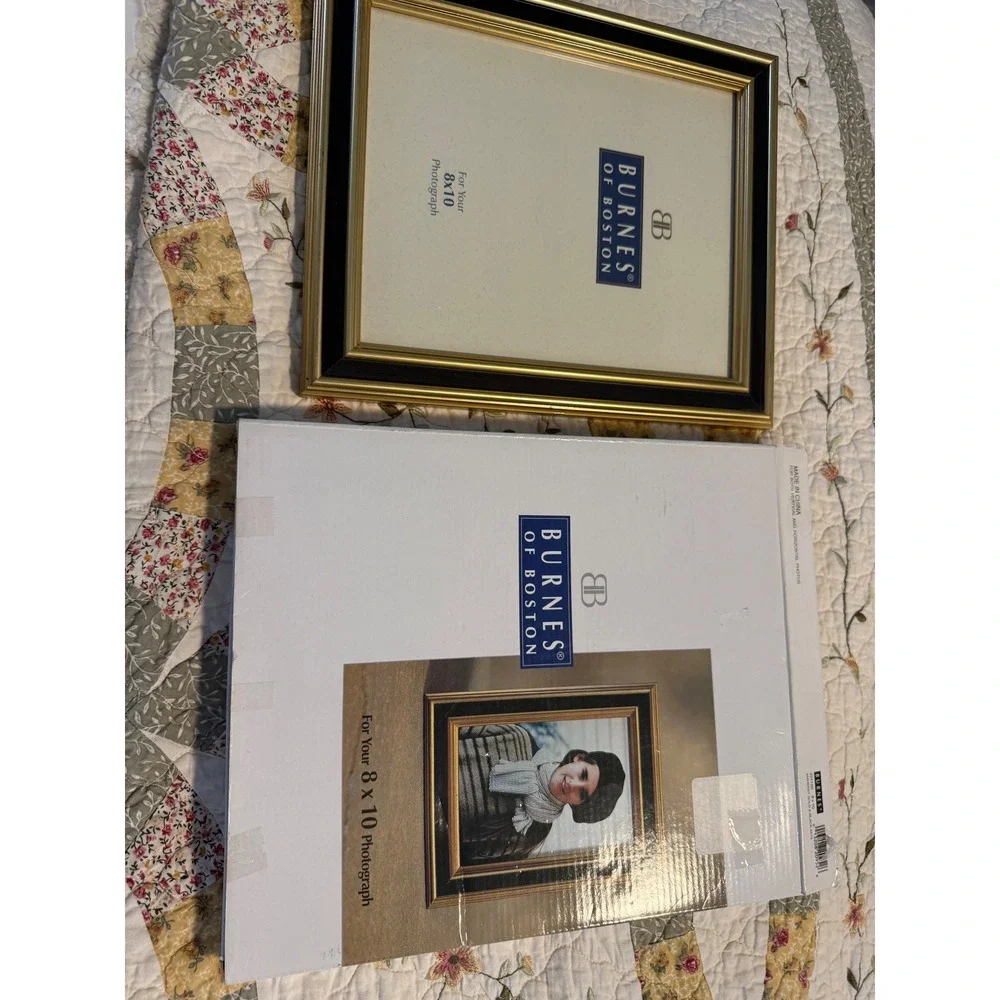 Burnes of‎ Boston 8x10 Picture Frame Gold Black Amherst 221180 NEW